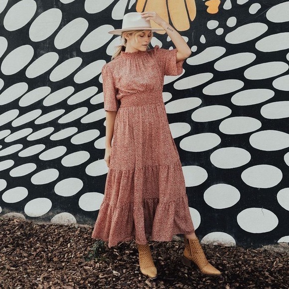 Granny Floral Print Dresses